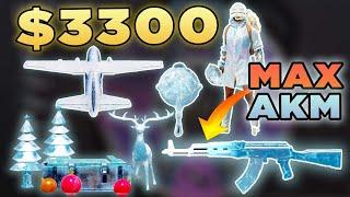 I SPENT $3300 TO GET ALL THE GLACIER SKINS!!! (AKM MAX!!!)