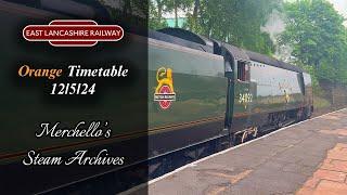 East Lancashire Railway, Orange Timetable 12/5/24 - Merchello's Steam Archives