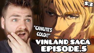 THE CANUTE SAGA??!!! | VINLAND SAGA - EPISODE 5 | SEASON 2 | New Anime Fan! | REACTION