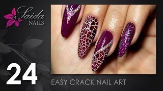 Easy Crack Nail Art (Saida Nails | Nail art easy done)