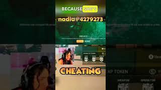 Nadia Caught cheating again #warzoneshorts #warzone2map #warzonehacker