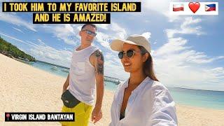 I Took Him To My Favorite Island And He Is Amazed! Virgin Island Bantayan