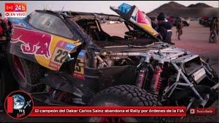 El campeón del Dakar Carlos Sainz abandona el Rally por órdenes de la FIA