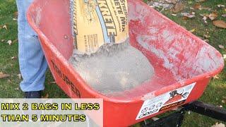 How to properly mix concrete