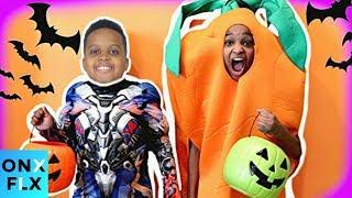 Shiloh and Shasha Epic Trick and Treat FAIL! | Onyx Family | Onyx Flix