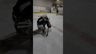 Nick shows us how it's done #athlete #goaliecoach #hockeytraining #hockey #goalie #nhl