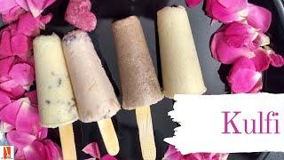 Four types of kulfi recipe | How to make kulfi at home | Easy recipe for lockdown | kid's recipe