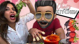 Valentine's Day Dinner Meets Pure Chaos | Chaos In the Kitchen with Sheena & TRID
