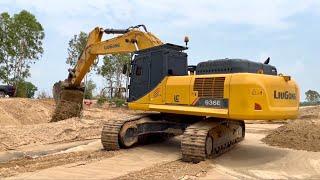 KOBELCO SK330-10 and LIUGONG 936E 35Ton Excavator Construction