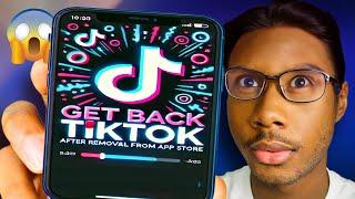 How to get TIKTOK Back After Deleting The App !!