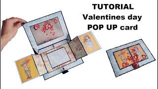 Tutorial Gift Card Valentines day ️ Greeting Pop-up Card ️ Scrapbook Ideas #1