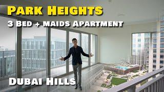 Walkthrough 3 Bedroom apartment in Park Heights , Dubai Hills Estate