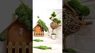Любимый комплект с чайным домиком️#декор3в1 #композициясомхом #стабилизированныймох #мастеркласс