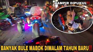 HAMPIR D1PUKUI BULE‼️G€BER MALAM TAHUN BARU DIBALI