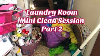 Hoarders Heart: Laundry Room Mini Clean Out Part 2! Spring Cleaning & DeCluttering!