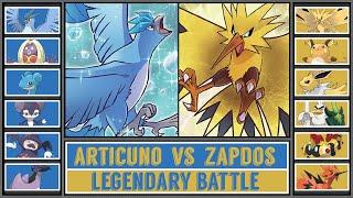 ARTICUNO vs ZAPDOS | Legendary Birds Pokémon Battle