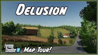 1ST MOD MAP 2024! LET'S GET DELUSIONAL!! “DELUSION” FS22 MAP TOUR! | NEW MOD MAP! (Review) PS5.