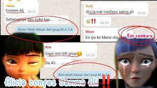 ALICIA CONFES SAMA ALI‼️‼️ || KIM CEMBURU ||Ejen Ali chat dubbing//