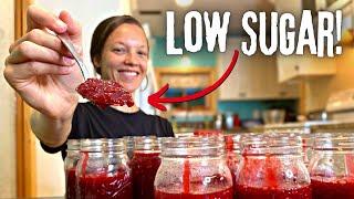 LOW SUGAR Raspberry Jam in 20 MINUTES!