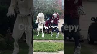 Monsters in my yard ! #Shorts #Halloween  #werewolf #Ghost #dracula #witch #scary