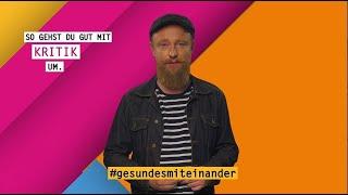 Wie du richtig mit Kritik umgehst? | #gesundesmiteinander mit René Träder | DAK-Gesundheit