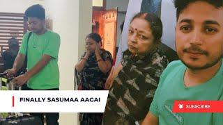 Finally Sasu  Maa Aai Bangalore || Daily Vloging || First Experience In Flight ️