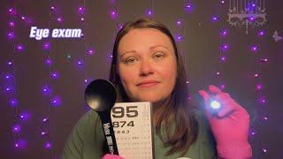 ASMR | role-play eye exam with light triggers