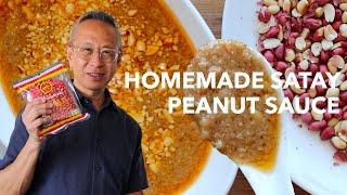 Satay peanut sauce homemade from scratch | Malaysian satay sauce | Melbourne walking tour