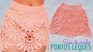 Crochet Knitted Skirt LÉQUE - Crochet Beach Skirt