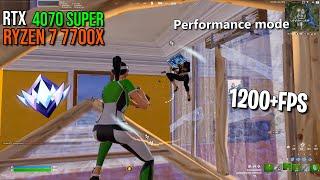 Fortnite Chapter 5 | RTX 4070 Super + Ryzen 7 7700x | Ranked fights solo | 1980x1080 | 1200+FPS