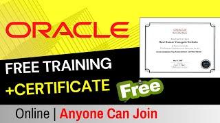 Oracle Launched New Certification  Course Free Online | SQL PLSQL Python Official Certification Free