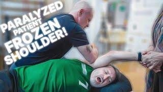 Paralyzed Patient LIVING in PAIN from Frozen Shoulder ~ Regains Freedom to Fully Move with Chiro!