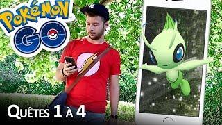 CAPTURE DE CELEBI DANS POKEMON GO ! Quêtes 1, 2, 3 et 4