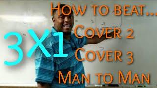 X&O The Joes: 3x1 route concepts to beat cover 2,3 and Man!
