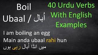 Basic Urdu Verbs with Examples | Urdu Grammar Lesson