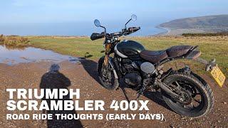 Scrambler 400X - Road riding thoughts (still early days)