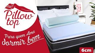 Pillow Top Queen De Espuma Viscoelástico GelSense Nasa 6cm - Sua Cama Mais Confortável - BF Colchões