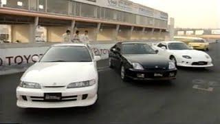 [ENG CC] FF Sports cars battle - Integra Type R, FTO R, Prelude S, Fiat Coupe in Tsukuba 1997