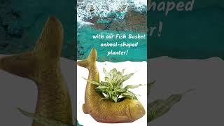 Fish Basket Animal-Shaped Planter | Rare & Bespoke Home Decor