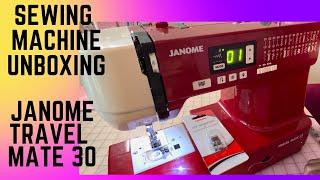 Janome Travel Mate 30 Sewing Machine (Unboxing & Testing). Very lightweight! @MzLelaPinkJourney