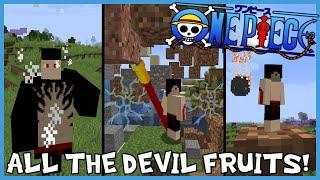 ALL 72 DEVIL FRUITS! Minecraft One Piece Mod Review