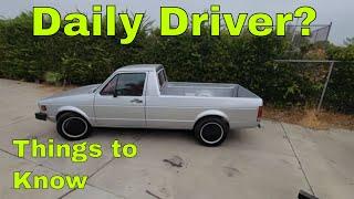 VW Rabbit Caddy Diesel as a Daily Driver things to know