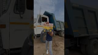 Real dumper truck and toy dumper damaged-JMV TOYS #shrots