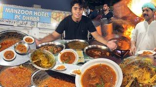 LATE NIGHT DESI FOOD HEAVEN AT PC DHABBA PUNJAB UNIVERSITY- CHICKEN KARAHI IN 190Rs