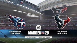 Titans vs Texans Week 12 Simulation (Madden 25 PS5)