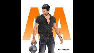 Python Turtle Graphics - 36 ||  Allu Arjun || Art by Code #shorts