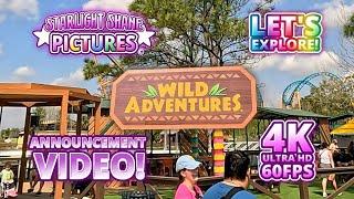 Wild Adventures Theme Park - 2025 Opening Day: "Let's Explore" Announcement
