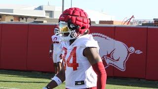 Video from Arkansas football's 2nd spring practice