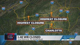 I-40 in western N.C. closed as NCDOT discourages travel to the area