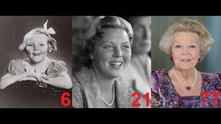 Beatrix of the Netherlands from 0 to 83 years old